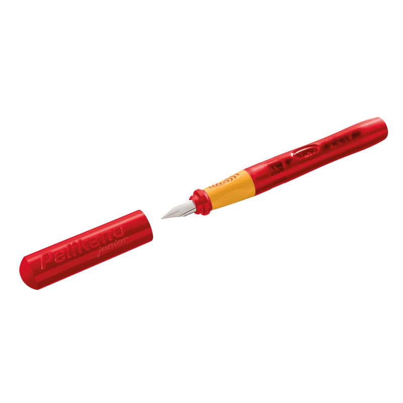 Preview: Pelikan Schreiblernfüller Pelikano® Junior für Linkshänder Rot Feder L