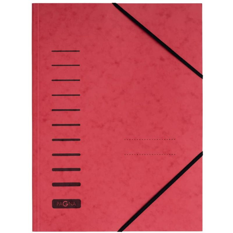 PAGNA Aktenumschlag A4 mit Gummizug rot
