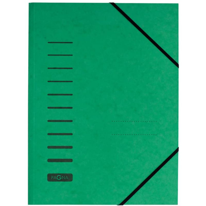 PAGNA Aktenumschlag A4 mit Gummizug grün