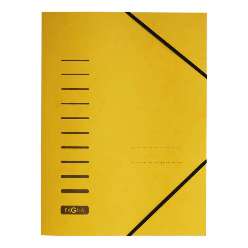 PAGNA Aktenumschlag A4 mit Gummizug gelb
