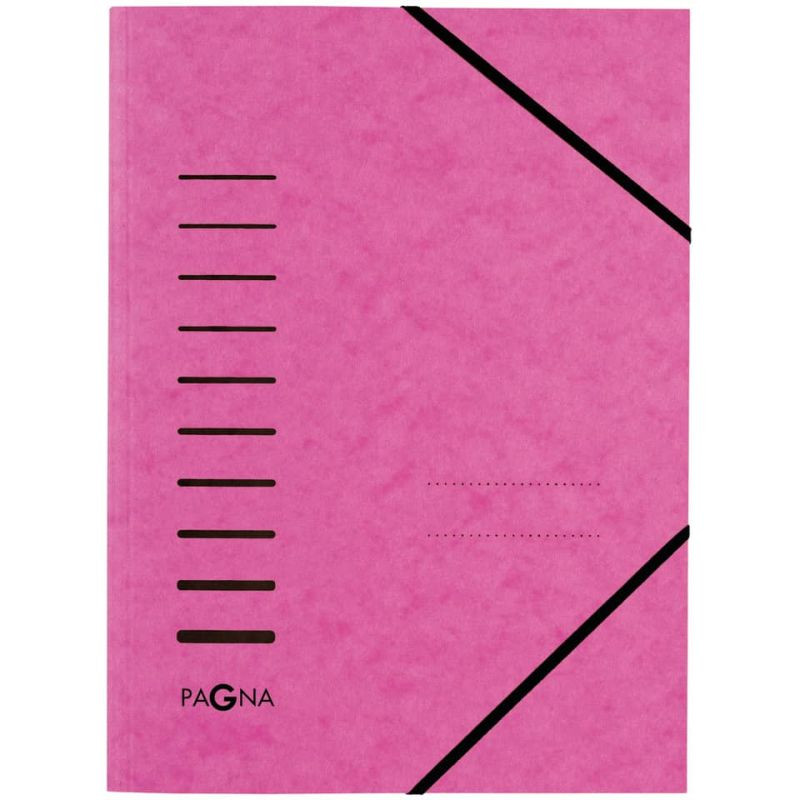 PAGNA Aktenumschlag A4 mit Gummizug dunkelrosa