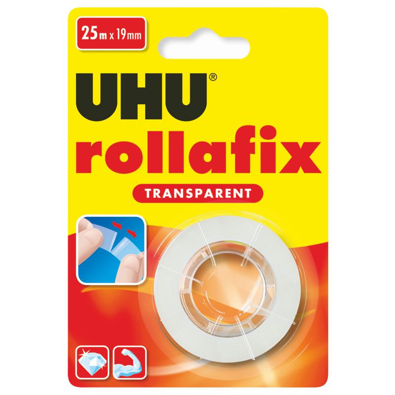 UHU Klebefilm rollafix transparent 19mm x 25m