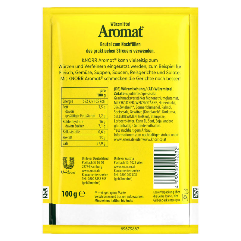 Preview: Knorr Aromat Beutel 100 g – Der Alleskönner für den perfekten Geschmack!