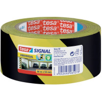 TESA Warnmarkierungsband gelb/schwarz 5cm x 66m