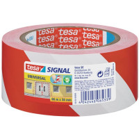 TESA Warnmarkierungsband rot/weiß 5cm x 66m