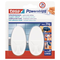 TESA Powerstrips 2 Haken oval weiß Large 2kg