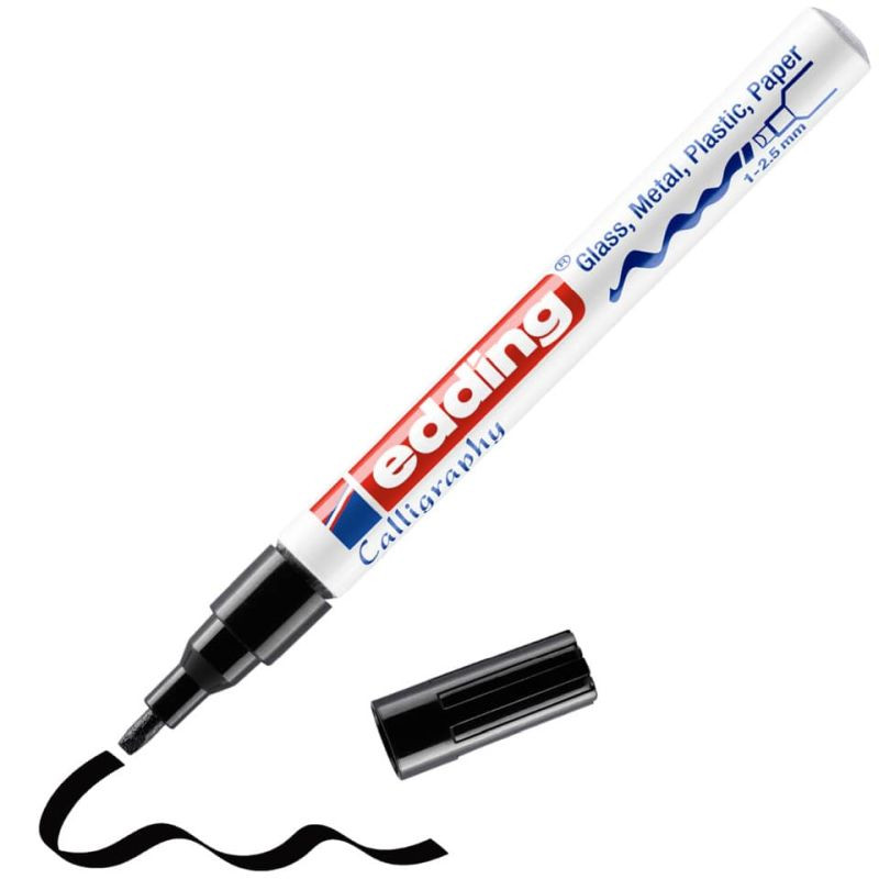 Preview: Edding 753 Lackmarker Creativ 1-2,5mm schwarz