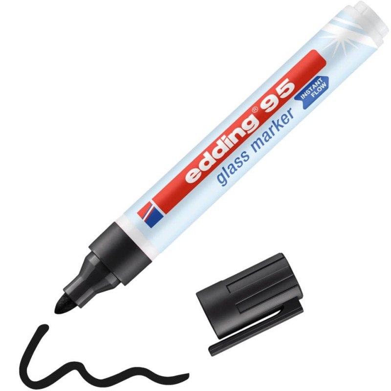 Preview: Edding 95 Glasmarker 1,5-3mm schwarz