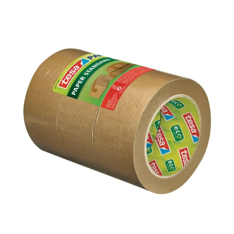 Preview: TESA Papierverpackungsband 3 Rollen braun 5cm x 50m
