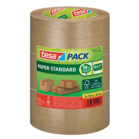 TESA Papierverpackungsband 3 Rollen braun 5cm x 50m