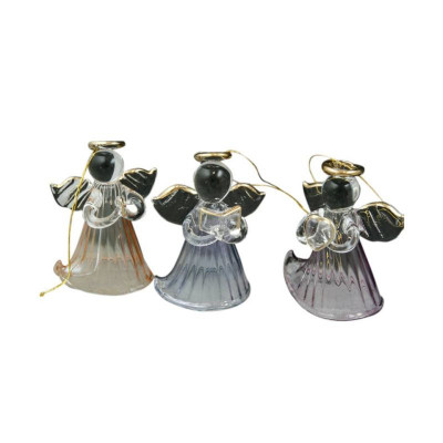 Weihnachten Baumbehang Anhänger Engel glasklar bunt 4,5cm 1 Stück