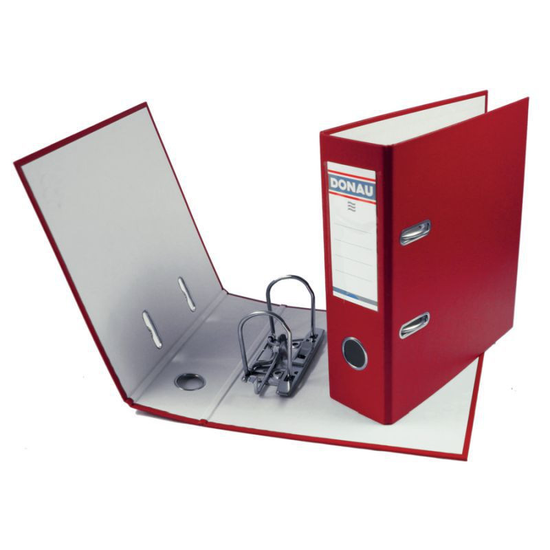 Donau Ordner Klassik A5 7,5 cm rot