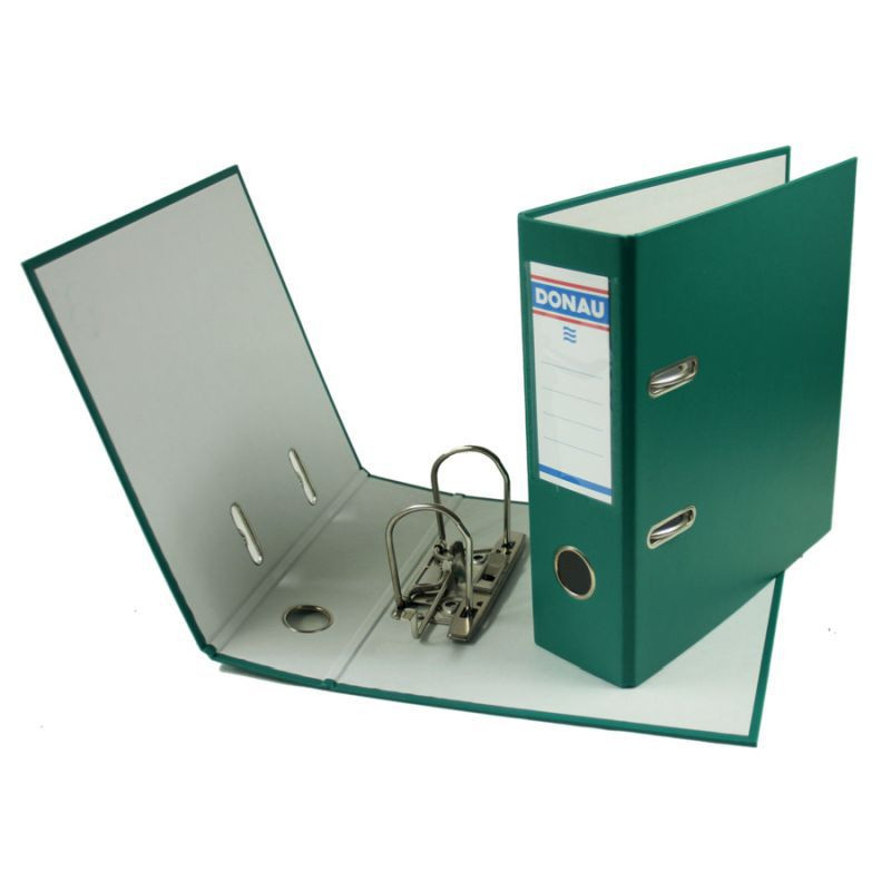 Donau Ordner Klassik A5 7,5 cm grün