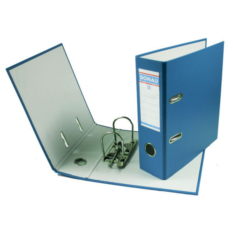 Donau Ordner Klassik A5 7,5 cm blau