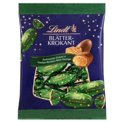 Lindt Doppeldreh Beutel Blätterkrokant 90g