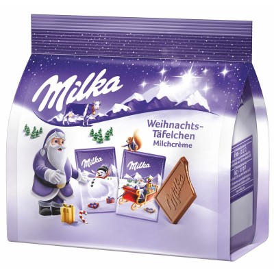 Milka Weihnachts-Täfelchen Milchcrème 150g