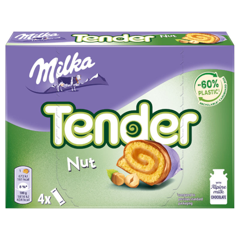 Milka Tender Nuss Riegel 4er 148g