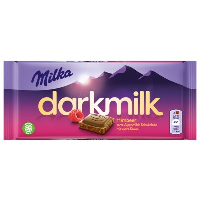 Milka Darkmilk Schokolade Himbeer 85g