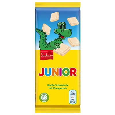 Suchard Junior weiße Schokolade mit Knusperreis 75g