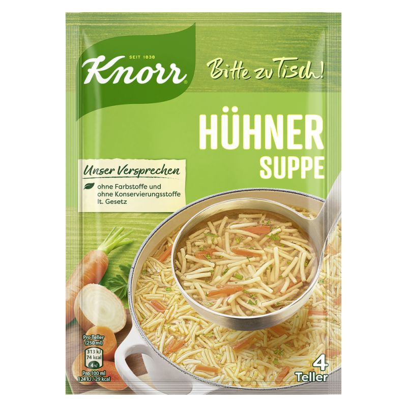 Knorr Bitte zu Tisch! Hühner Suppe 4 Teller