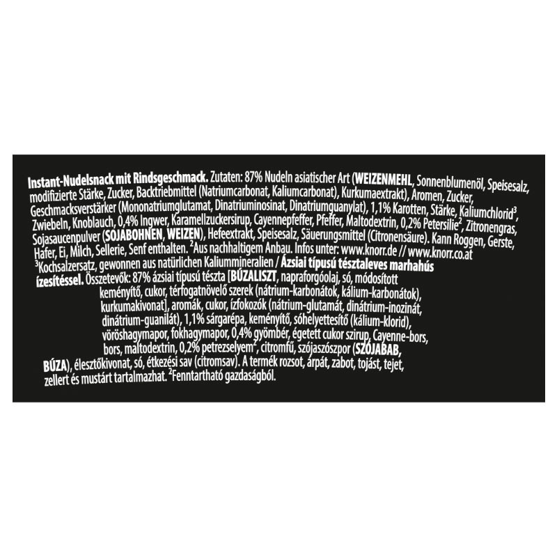 Preview: Knorr Asia Snackbecher SP Rind 63 g – Schneller Snack im asiatischen Stil!