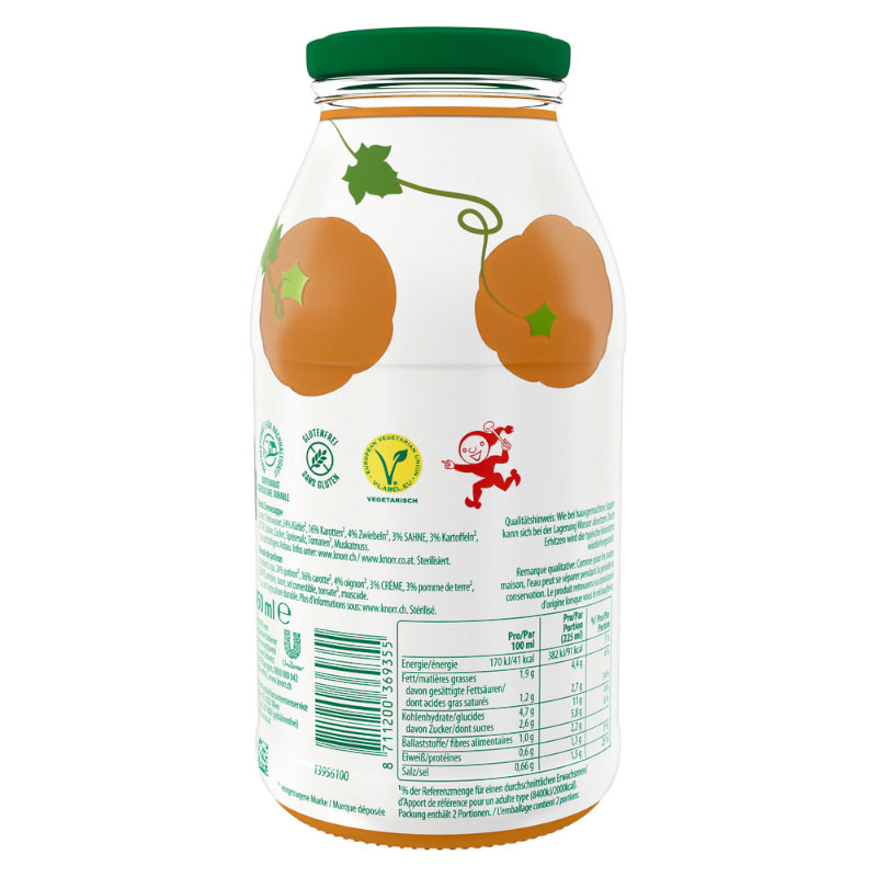 Preview: Knorr Kürbis Cremesuppe für die schnelle Mahlzeit im Glas – 100% natürliche Zutaten, 450 ml