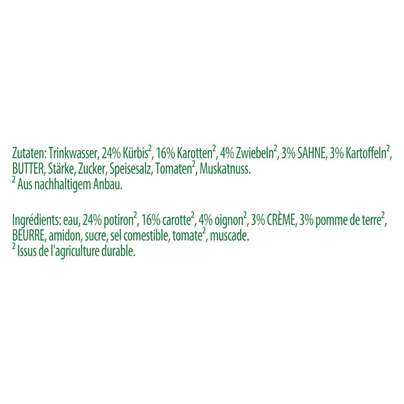 Preview: Knorr Kürbis Cremesuppe für die schnelle Mahlzeit im Glas – 100% natürliche Zutaten, 450 ml