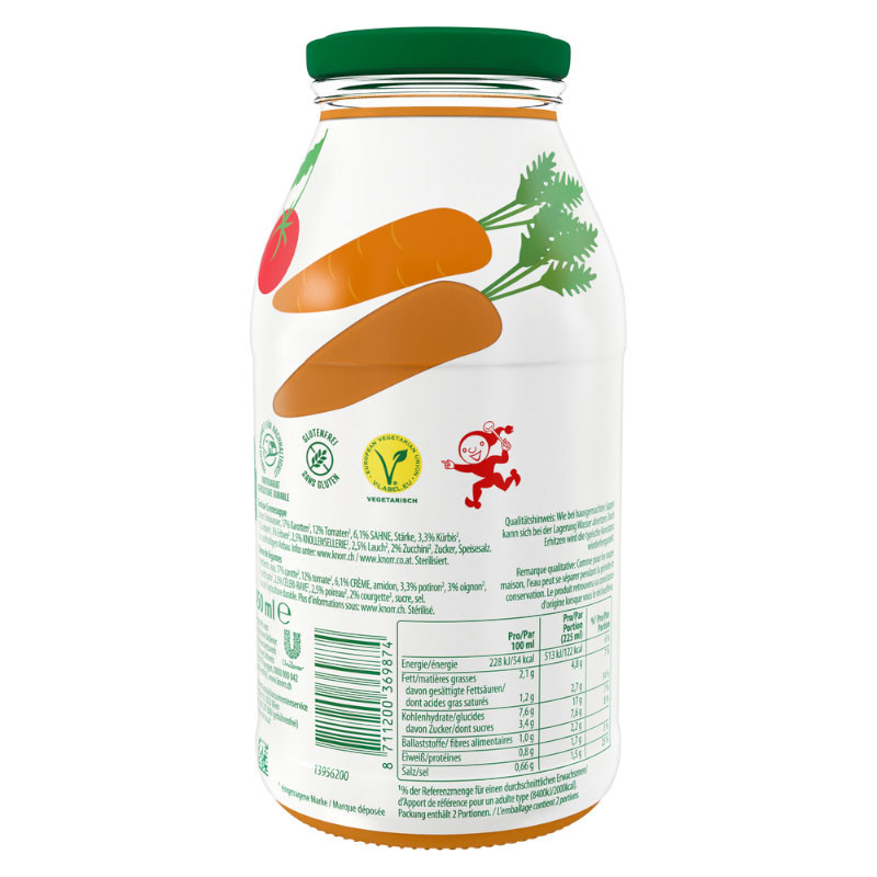 Preview: Knorr Gemüsecremesuppe 450 ml – Der köstliche Genuss für jede Mahlzeit