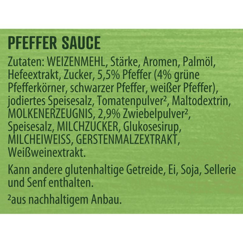 Knorr Feinschmecker Sauce Pfeffer 250 ml – Pikant und vollmundig im Geschmack!