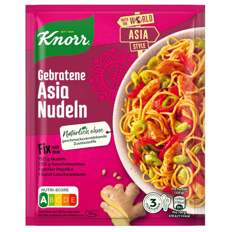 Knorr Basis Gebratene Asia Nudeln 3 Portionen