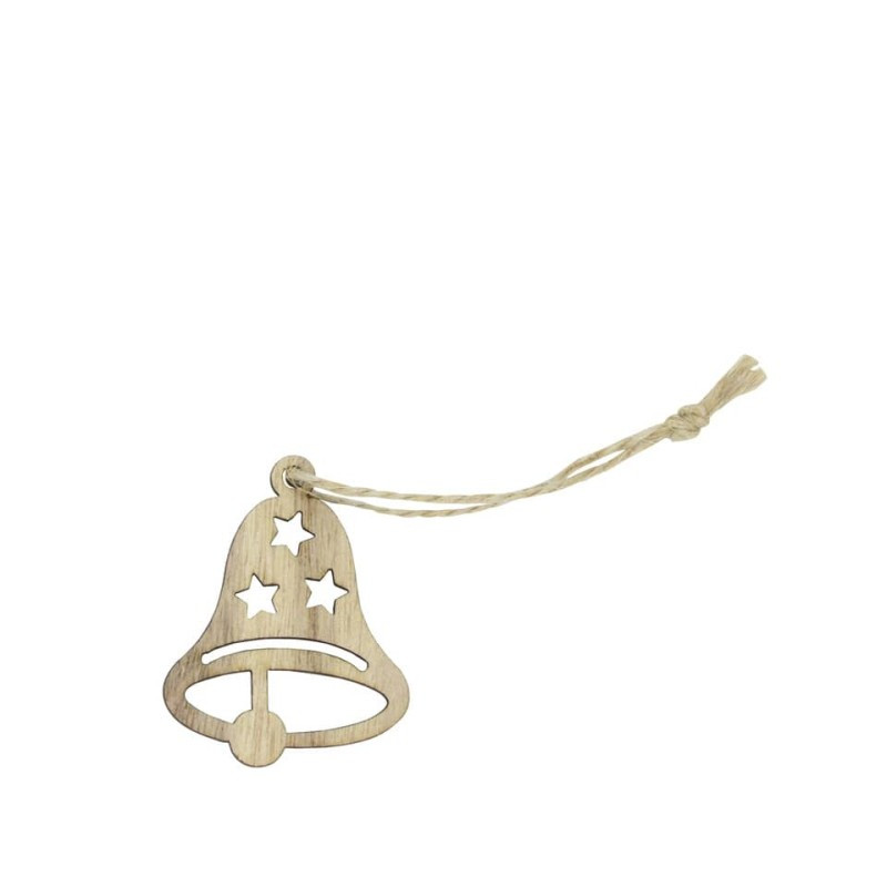 Weihnachten Baumbehang Glocke Holz 5x4,2cm
