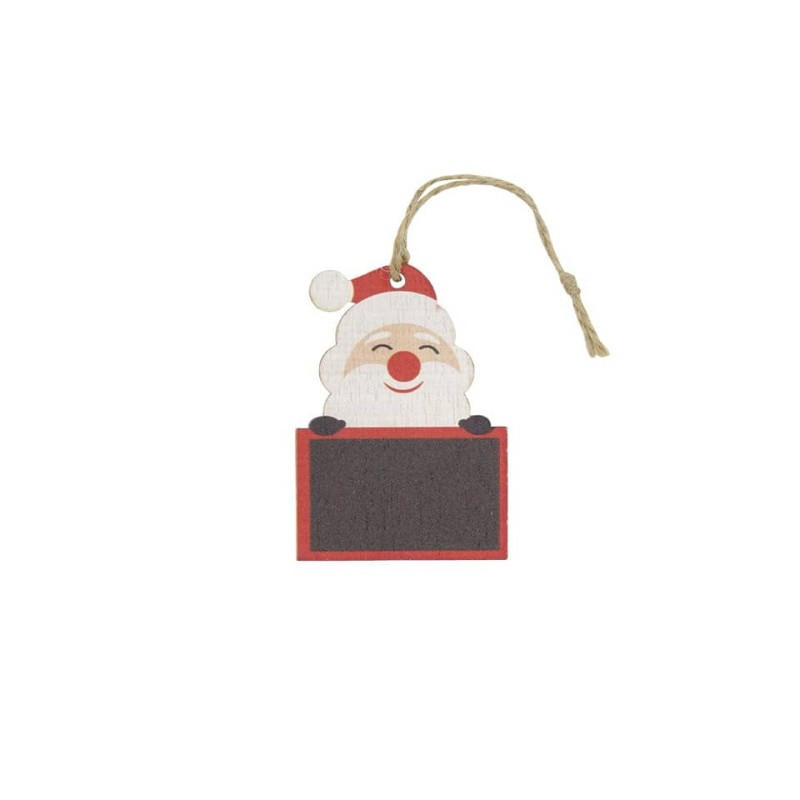 Weihnachten Baumbehang Anhänger Santa Holz 5x7cm