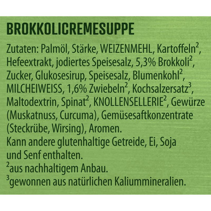 Knorr Kaiser Teller Brokkolicreme Suppe 2 Teller