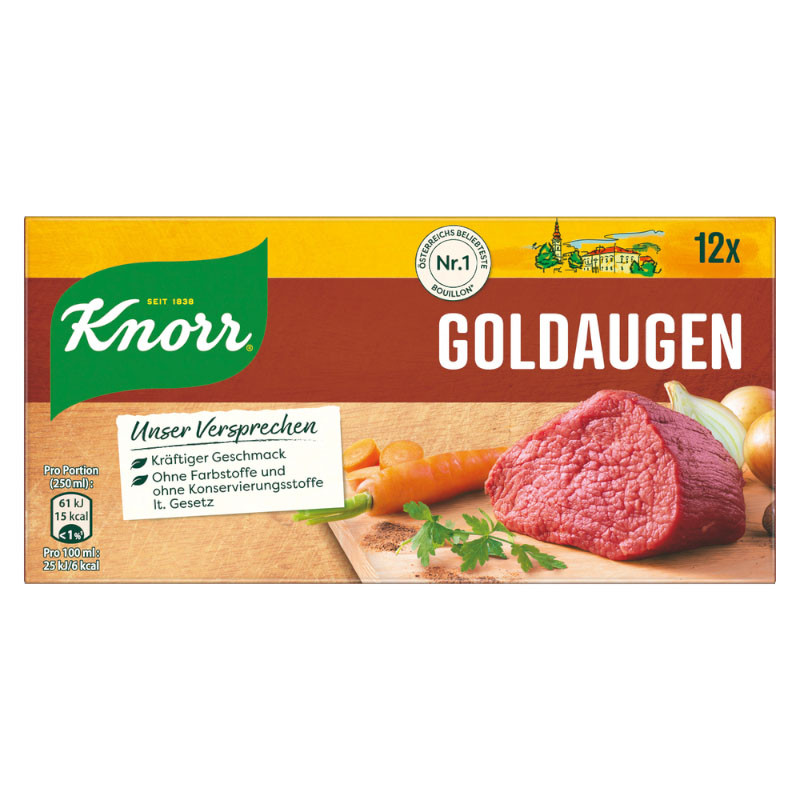 Knorr Goldaugen Rindsuppe Würfel 24 Portionen