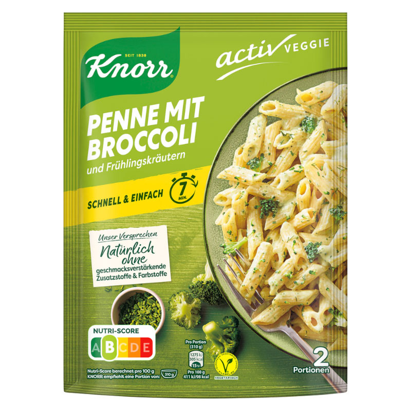 Knorr Activ Veggie Penne mit Broccoli