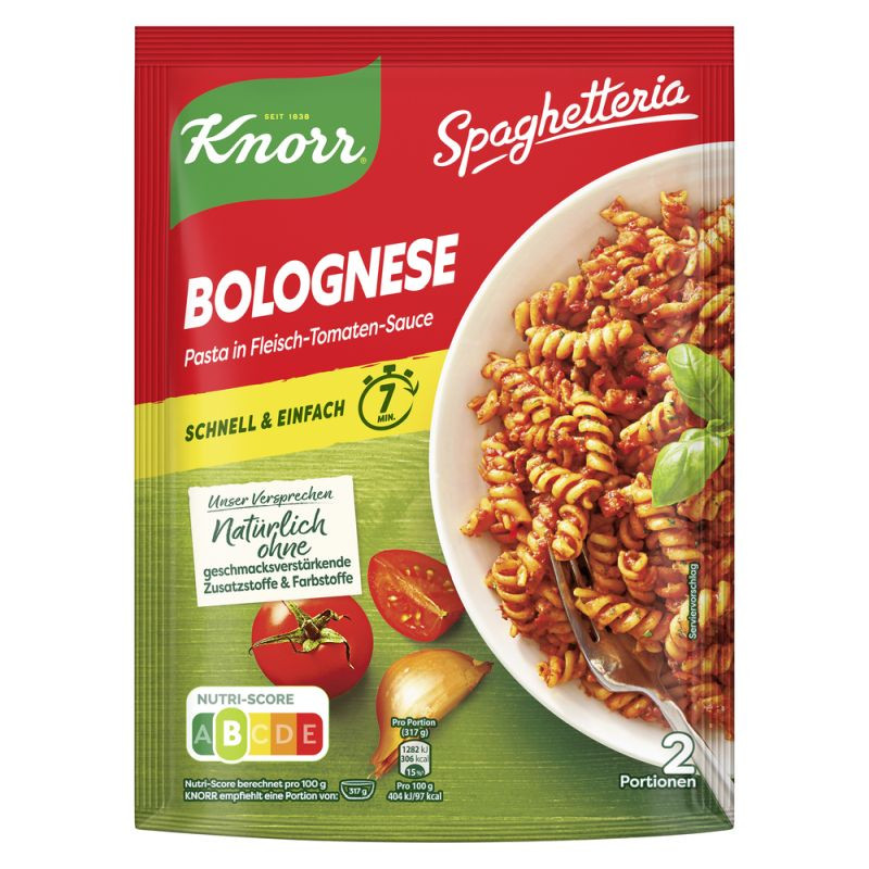 Knorr Spaghetteria Bolognese Nudel-Fertiggericht 160g