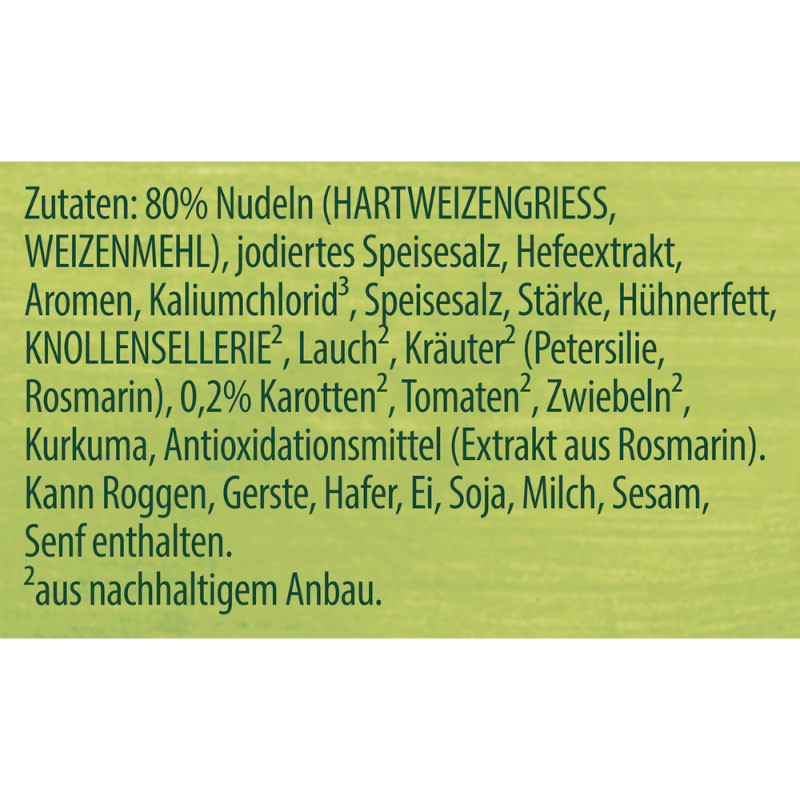 Knorr Bitte zu Tisch! Suppe mit Huhn und Nudeln 4 Teller – Herzhaft und sättigend!
