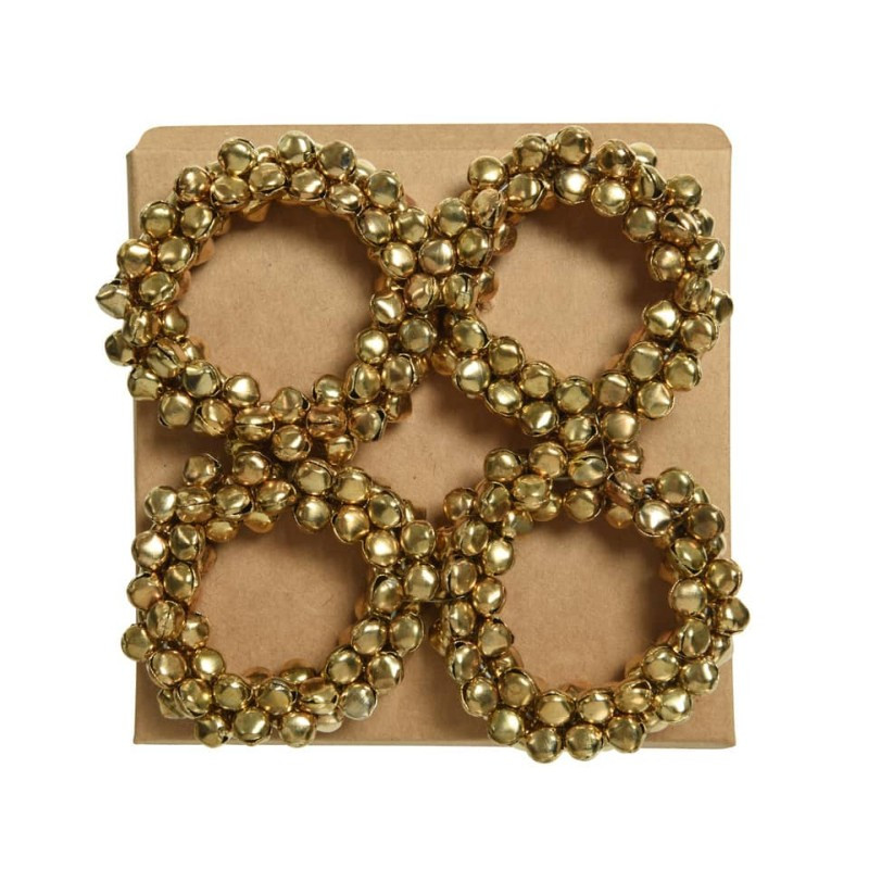 Weihnachten Serviettenring Glocken gold Ø6cm