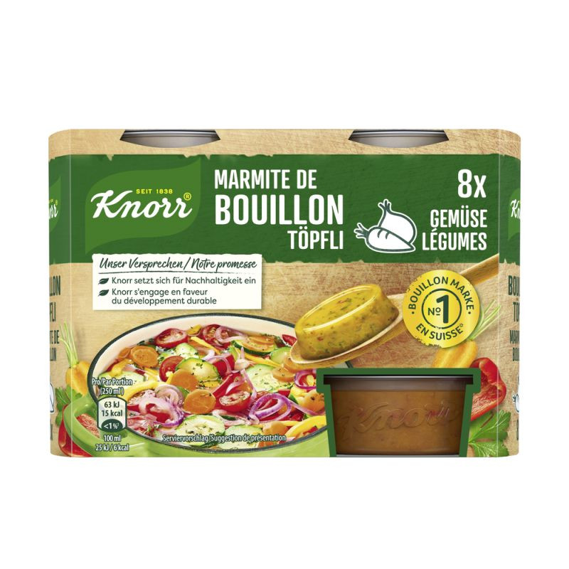 Knorr Bouillon Pur Gemüse Bouillon 224 g
