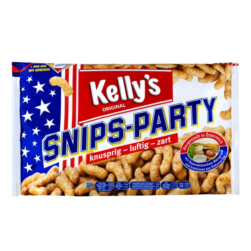 Kelly's Erdnuss Snips Party 250g