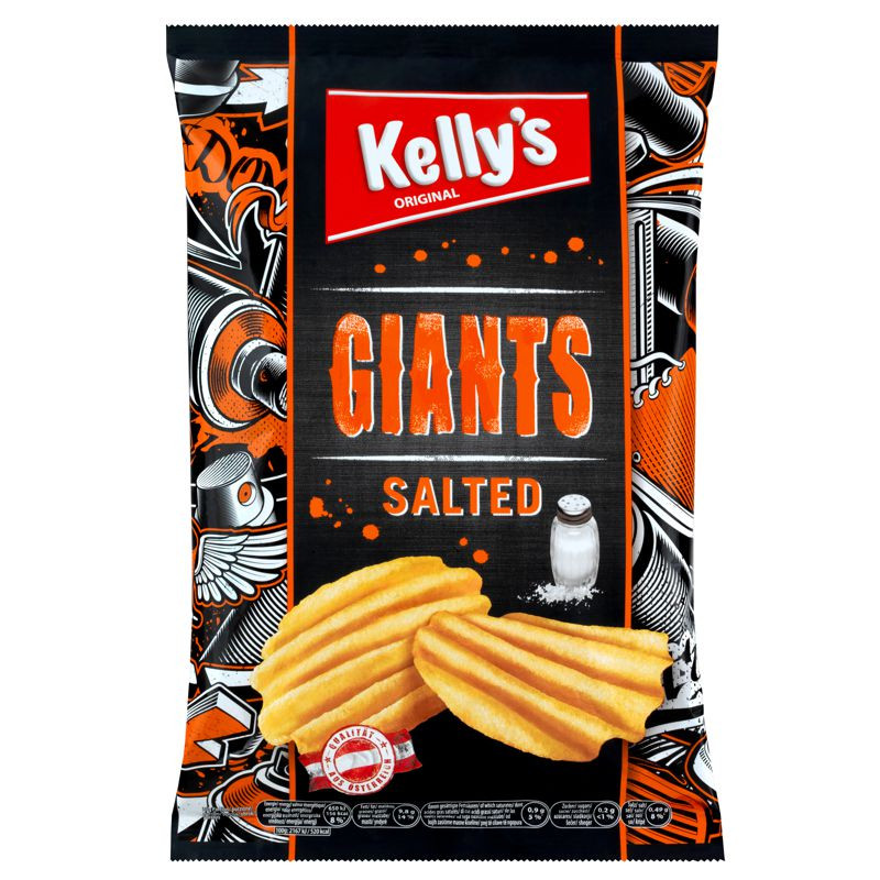 Kelly's Kartoffelchipsgiants Salted 125g