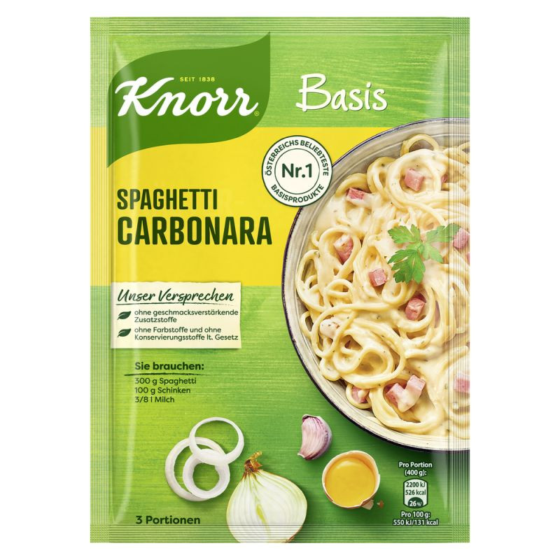 Knorr Basis Spaghetti Carbonara 3 Portionen