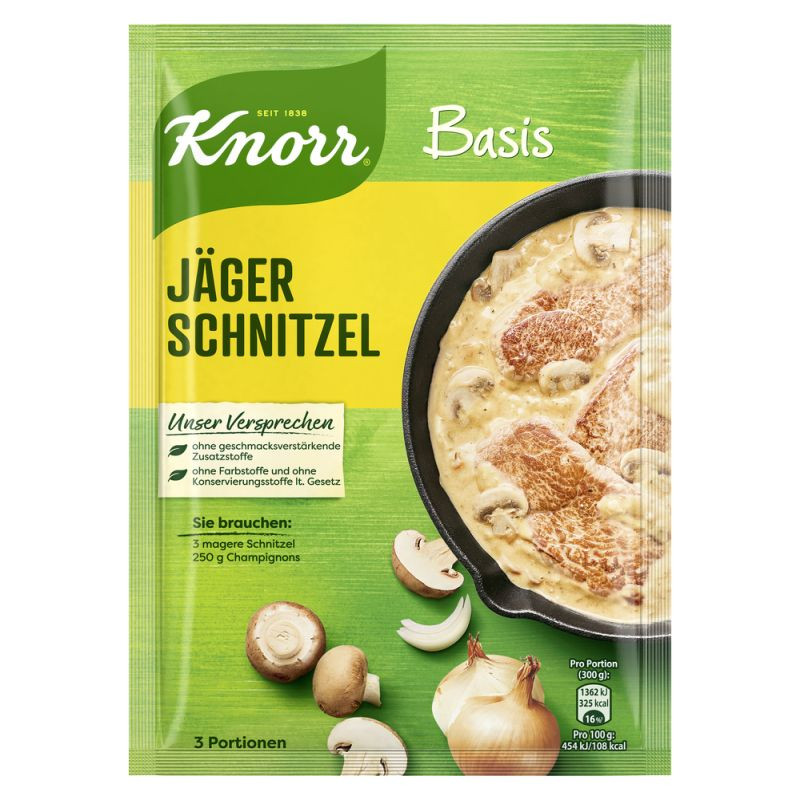 Knorr Basis Jäger Schnitzel 3 Portionen