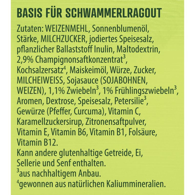 Knorr Vitamin Plus Basis für Schwammerlragout 2 Portionen – Herzhaft und vitaminreich