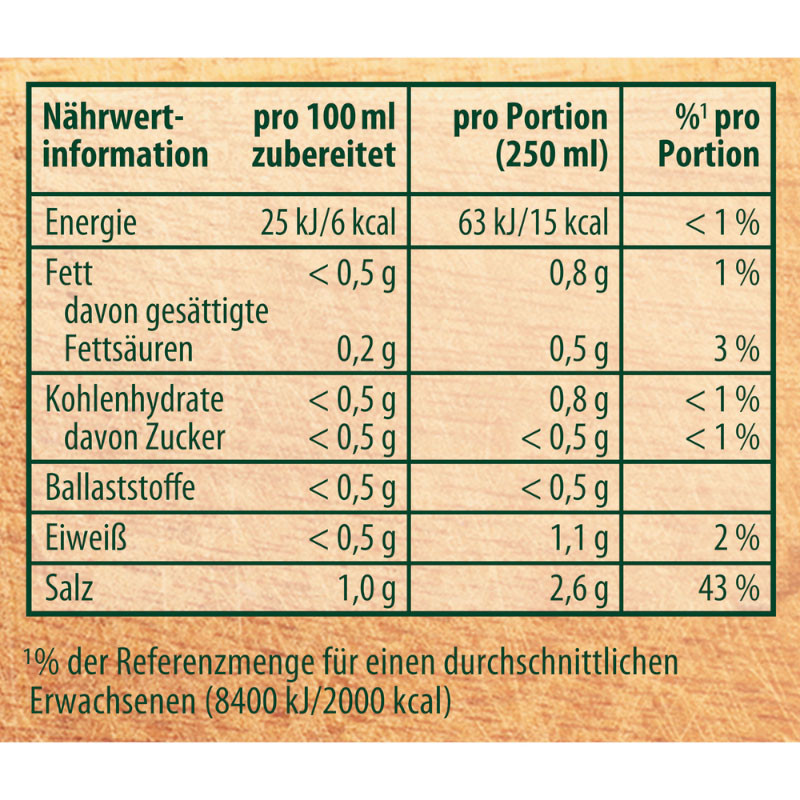 Knorr Nachfüllbeutel Rindessa Bouillon 24 Portionen – Intensiv im Geschmack