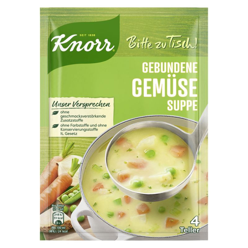 Knorr Bitte zu Tisch! Gebundene Gemüse Suppe 4 Teller