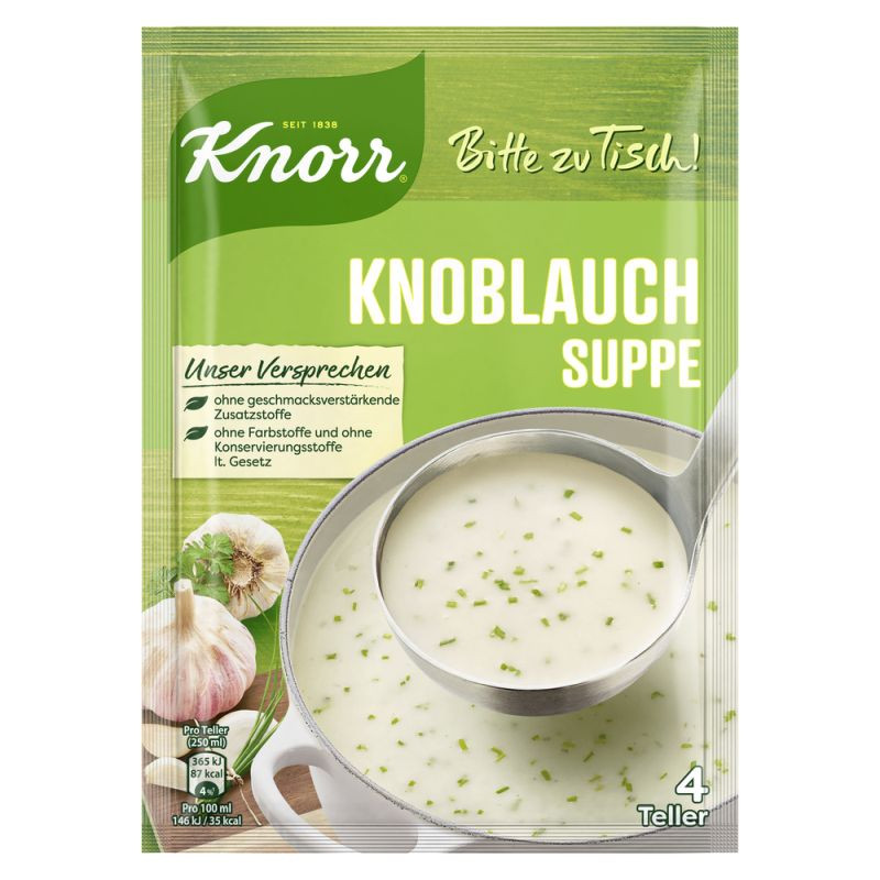 Knorr Bitte zu Tisch! Knoblauch Suppe 4 Teller