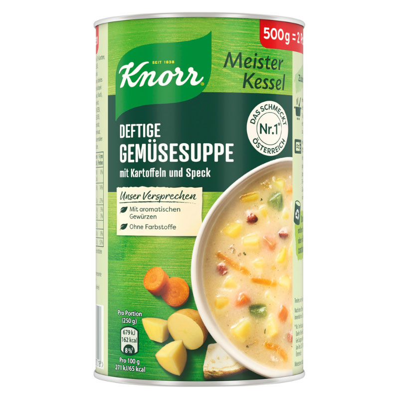 Knorr Meisterkessel Deftige Gemüse Suppe 2 Teller