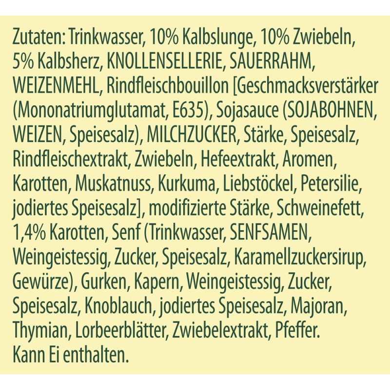 Preview: Knorr Meisterkessel Kalbsbeuschel 2 Portionen – Traditionell und herzhaft