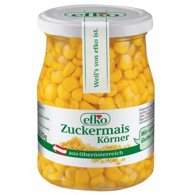 Efko Zuckermaiskörner 370 ml